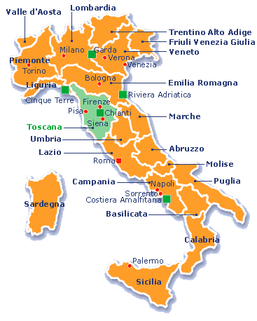 Italien und seine Provinzen